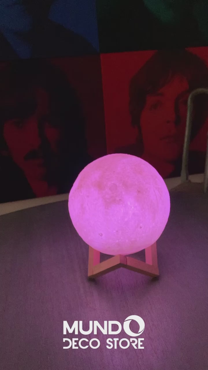 Lámpara 3D Luna Llena USB Touch